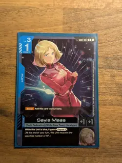 Sayla Mass Alternate Art Foil - GD01-087 R NM - Gundam TCG Card Game - Image 1