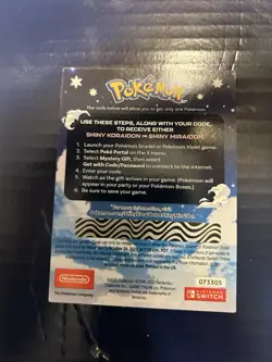 Shiny Koraidon Or Miraidon Pokemon Scarlet Violet Code Card - Unscratched - Image 2