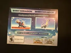 GameStop Scarlet & Violet Shiny Koraidon/Miraidon Promo Card - NEW - UNSCRATCHED - Image 1