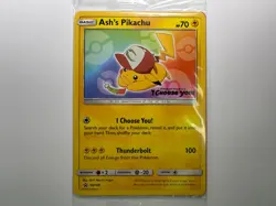 Pokemon TCG Ash's Pikachu Promo Card SM 108 Sealed - Image 1