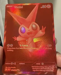 Red Monochrome Victini Black Bolt 171/086 Pokemon Card English - Image 1