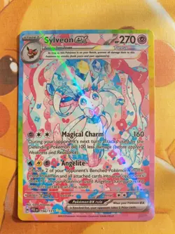 Sylveon EX Prismatic Evolutions 156/131 ⚡CUST0M DISPLAY Card⚡ - Image 1