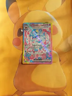 Sylveon EX Prismatic Evolutions 156/131 ⚡CUST0M DISPLAY Card⚡ - Image 2