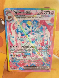 Sylveon EX Prismatic Evolutions 156/131 ⚡CUST0M DISPLAY Card⚡ - Image 4