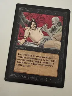 Magic the Gathering MTG Beta Sacrifice NM (Beta Bob) - Image 1