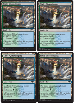 4 x Simic-Gildeneingang / Simic Guildgate - ALLEGIANCE - deutsch *Dual* # 257 - Image 1