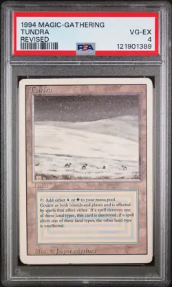 1994 Magic the Gathering Tundra Revised PSA 4 - Image 1