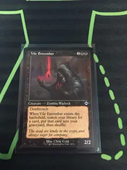 MTG Magic The Gathering Vile Entomber Retro Frame Black Zombie Commander - Image 1