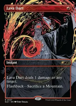 Near Mint x 1 Lava Dart (2037) - Rainbow Foil Secret Lair Drop Series - FOIL - Image 1