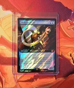 Flesh Duplicate (Extended Art Surge Foil) Universes Beyond: Doctor Who Foil MTG - Image 1