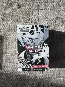 Pokemon TCG White Flare Booster Box 6 Packs Bundle Sealed Box Scarlet and Violet - Image 1