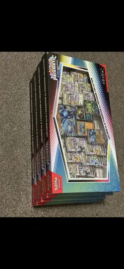 🔥4x Pokemon Prismatic Evolutions Lucario EX & Tyranitar EX Premium Collection🔥 - Image 2