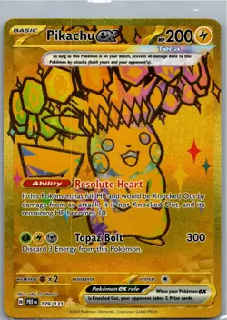 Pokemon Pikachu ex - Hyper Rare SV: Prismatic Evolutions 179/131 NM - Image 1