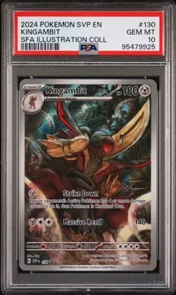 Pokemon PSA 10 Kingambit 130 Illustration Rare Scarlet & Violet Blackstar Promo - Image 1