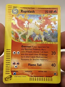 2002 Pokemon TCG - Rapidash 26/165 Expedition Base Set Holo - Image 5