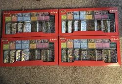 Pokemon TCG: Prismatic Evolutions 8 Mini-Tins Promos Costco Lot Of 4 - Image 1