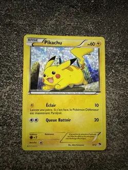 PIKACHU HOLO - POKEMON 5/12 PROMO MAC DONALD MCDO 2013 FR - Image 1