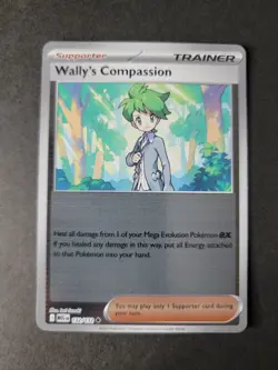 Wally's Compassion (Reverse Holo) 132/132 Uncommon Pokemon Mega Evolution - Image 1