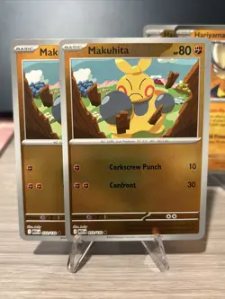 2x Makuhita 2x Hariyama 72-73/132 (Mixed Holos) - Pokemon Mega Evolution Playset - Image 2