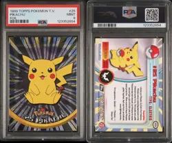 Pikachu #25 Topps Pokemon Tv - Image 3