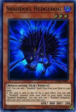 Yugioh! LP Shaddoll Hedgehog - BLHR-EN081 - Ultra Rare - 1st Edition Lightly Pla - Image 1
