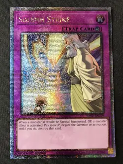 Yu-Gi-Oh #RA02-EN079 Solemn Strike Quarter Century Secret Rare 1st Edition LP - Image 1