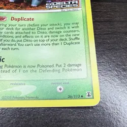 Ditto Bulbasaur 36/113 EX Delta Species Reverse Holo Stamped Pokemon Card - Image 3