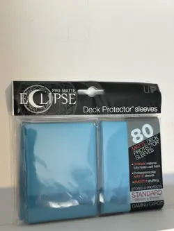 Pro-matte Eclipse Light Blue Standard Deck Protector Card Sleeves 80ct Ultra Pro 74427852528 - Image 1