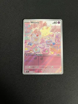 Pokemon Milcery TCG 152/142 Sv07 Stellar Crown Holo Illustration Rare Card - Image 1