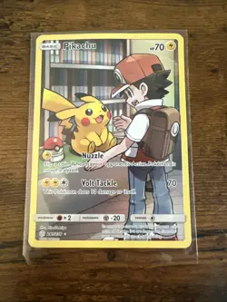 Pokemon Pikachu TCG Sun & Moon Cosmic Eclipse Card 241/236 Secret Rare Holo - Image 1