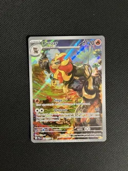 Pokemon Pyroar TCG Illustration Rare Holo Card 200/193 Sv02: Paldea Evolved - Image 1