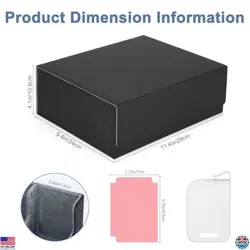 Card Deck Case for Trading Cards 1800+, MTG Card Storage Box, Leather Magnetic - Image 5