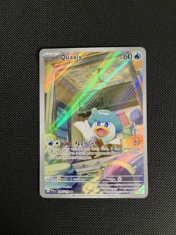 Pokemon TCG Quaxly Scarlet & Violet Paldea Evolved Holo Card 206/193 IR - Image 1
