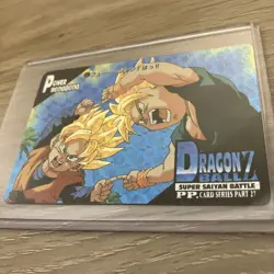 Goten & Trunks Dragon Ball Z SUPER SAIYAN Battle PP.CARD SERIES part 27 1995 - Image 3