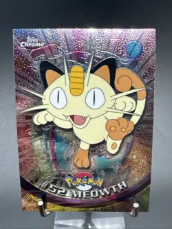 Meowth #52 - Topps Chrome Series 1 Pokemon Card - Image 1