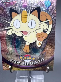Meowth #52 - Topps Chrome Series 1 Pokemon Card - Image 3