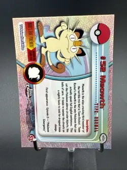 Meowth #52 - Topps Chrome Series 1 Pokemon Card - Image 4