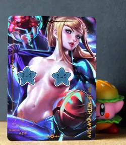 ACG VERY Sexy Card - Samus Aran Relaxing - Metroid - Foil Waifu O-O - Image 1