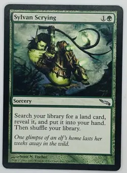 MTG Sylvan Scrying Mirrodin Regular - Image 1