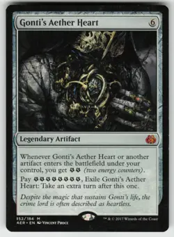 MTG Gonti's Aether Heart M Aether Revolt 152 LP - Image 1