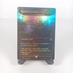 Magic the Gathering MTG The Dead Marshes LotR Urborg Foil Borderless NM - Image 1