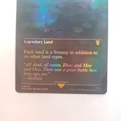 Magic the Gathering MTG The Dead Marshes LotR Urborg Foil Borderless NM - Image 3