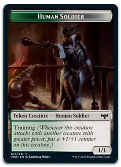Human Soldier Token #15 (NM) Crimson Vow VOW Magic MTG - Image 1