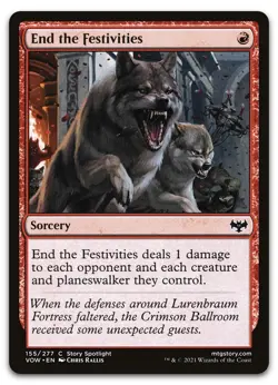 End the Festivities #155 (NM) Crimson Vow VOW Magic MTG - Image 1