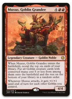 Muxus, Goblin Grandee #24 (NM) Jumpstart JMP Magic MTG - Image 1