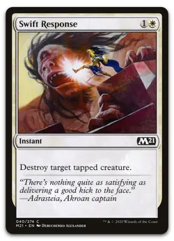 Swift Response #40 (NM) Core Set 2021 M21 Magic MTG - Image 1