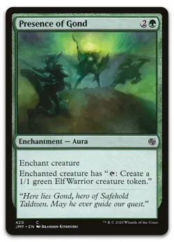 Presence of Gond #420 (NM) Jumpstart JMP Magic MTG - Image 1