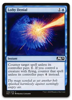 Lofty Denial #56 (NM) Core Set 2021 M21 Magic MTG - Image 1