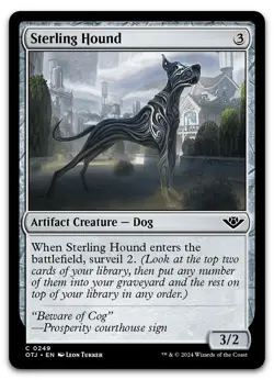 Sterling Hound #249 (NM) Thunder Junction OTJ Magic MTG - Image 1