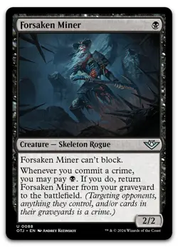 Forsaken Miner #88 (NM) Thunder Junction OTJ Magic MTG - Image 1